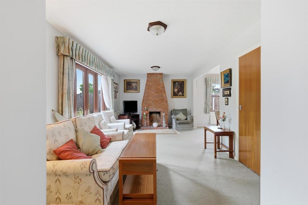 Living room, fireplace