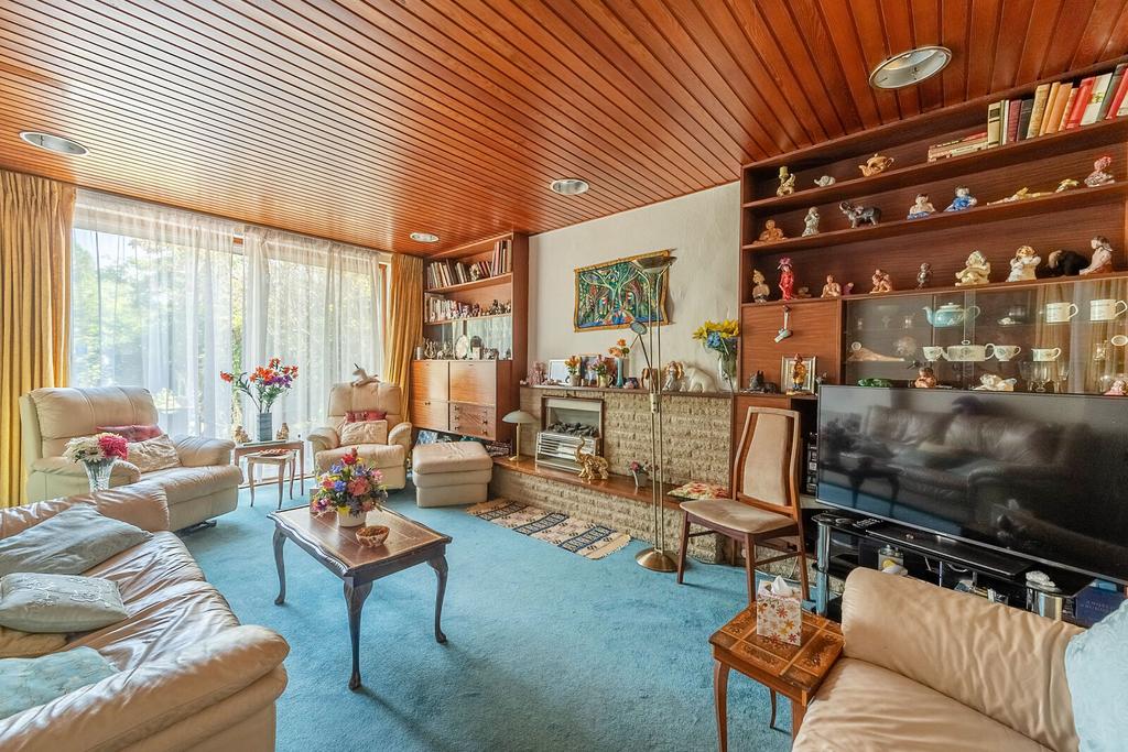 Living room, fireplace