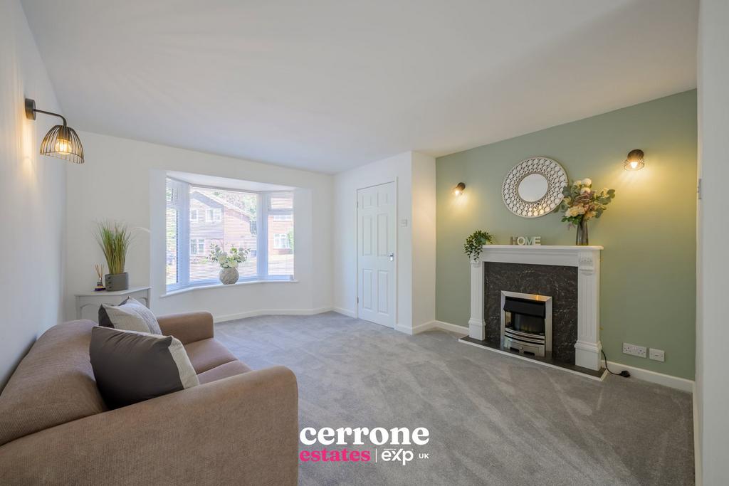 Living room, fireplace