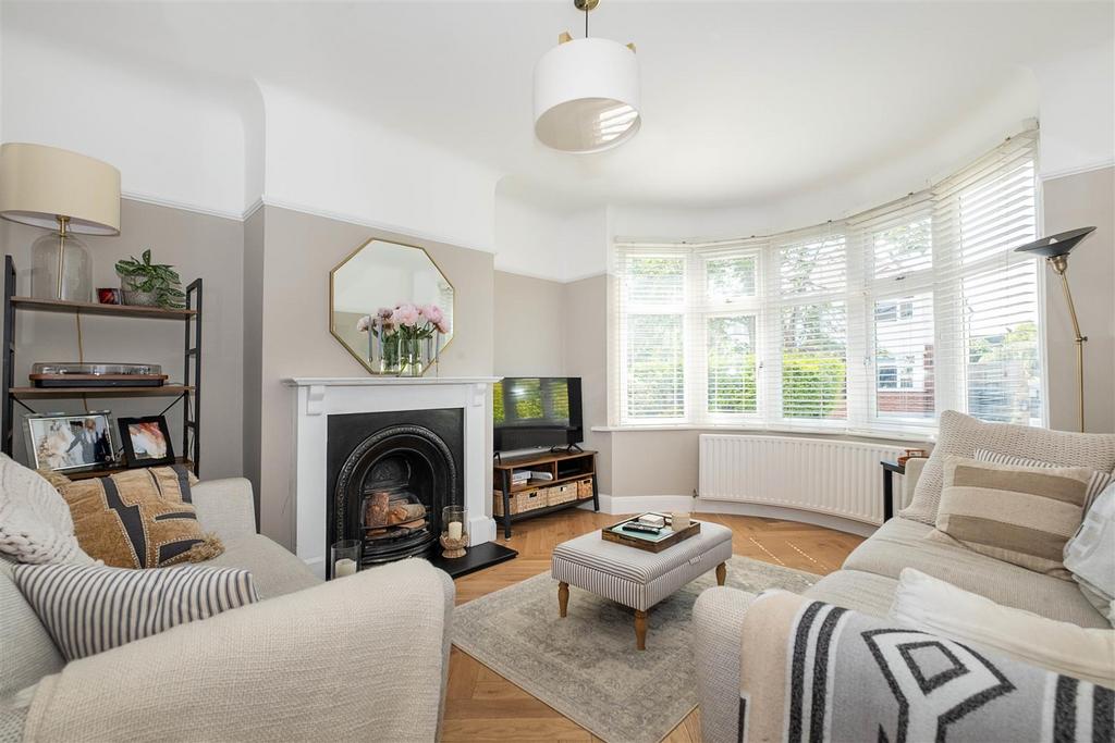 Living room, fireplace