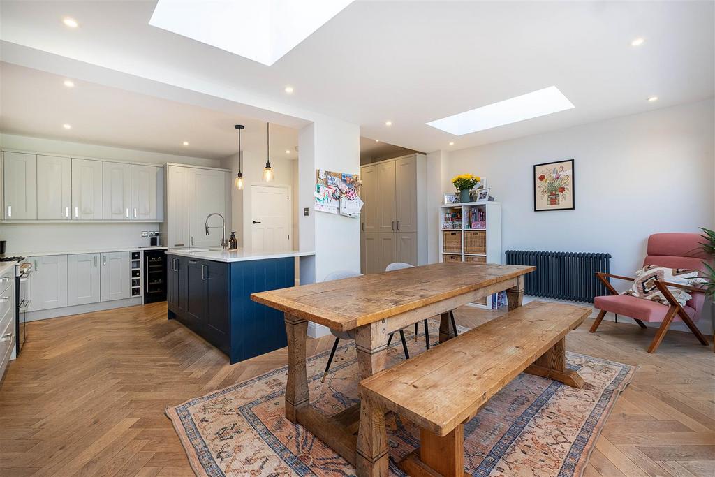 Open-plan living area, open plan living
