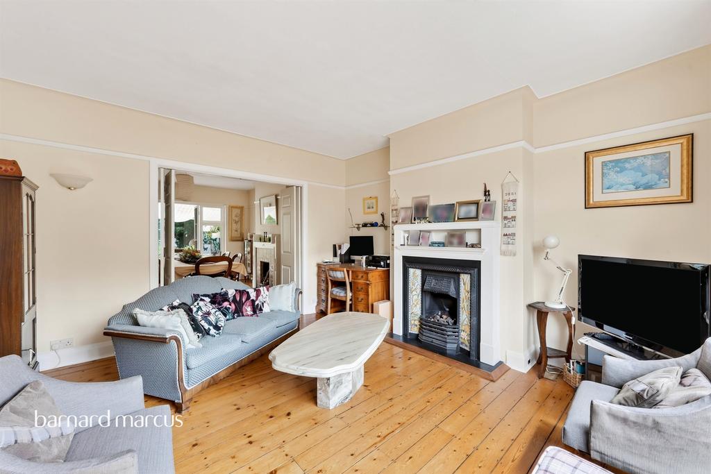 Living room, fireplace