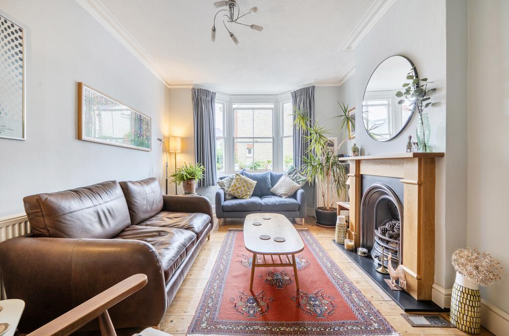 Living room, fireplace