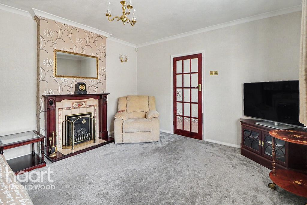 Living room, fireplace