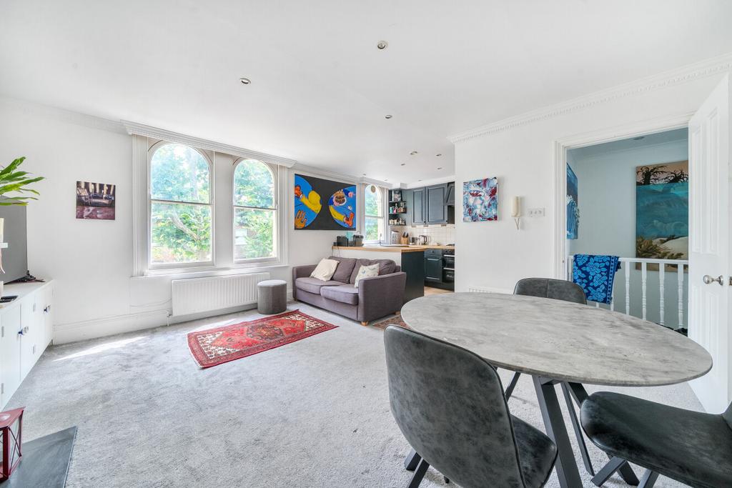 Open-plan living area, open plan living