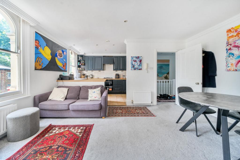 Open-plan living area, open plan living