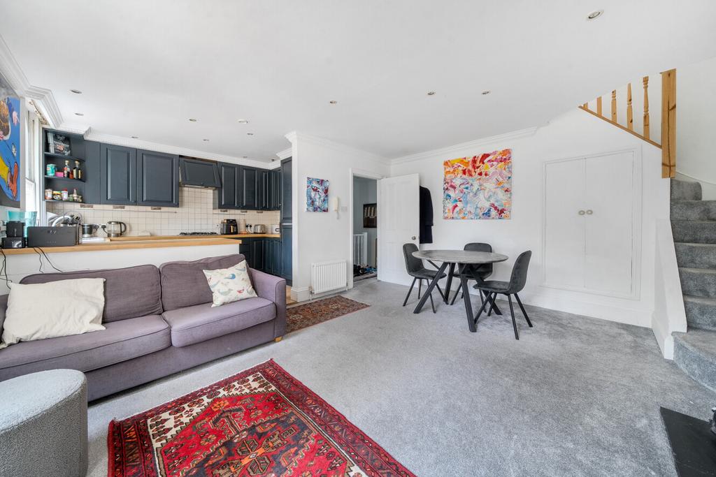 Open-plan living area, open plan living