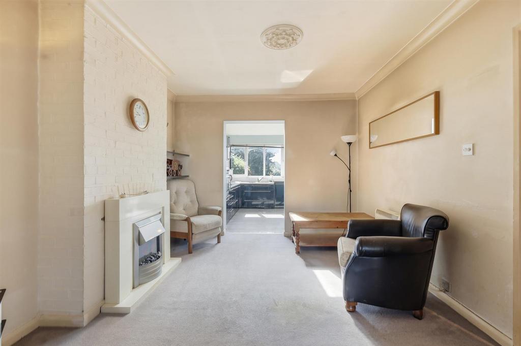 Living room, fireplace