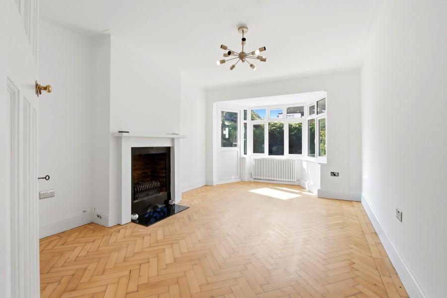 Living room, fireplace