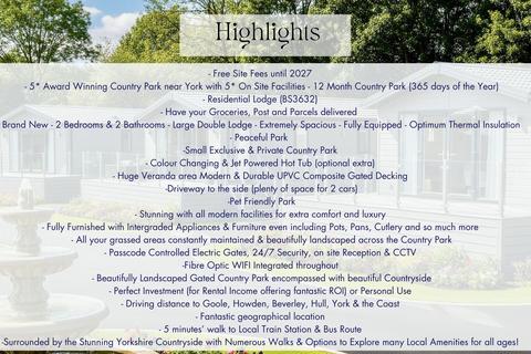 2 bedroom lodge for sale, Gilberdyke HU15