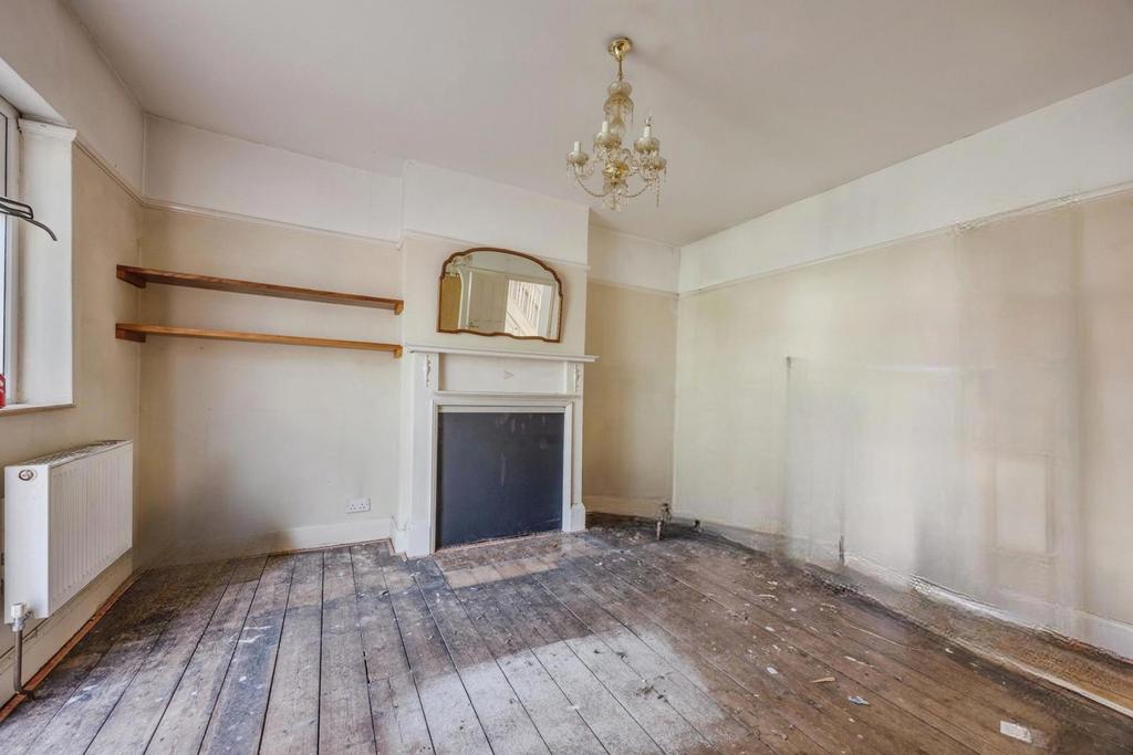 Living room, fireplace