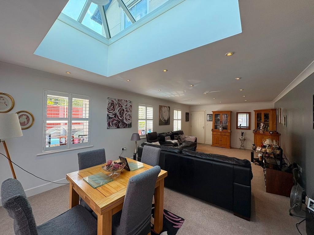Open-plan living area, open plan living