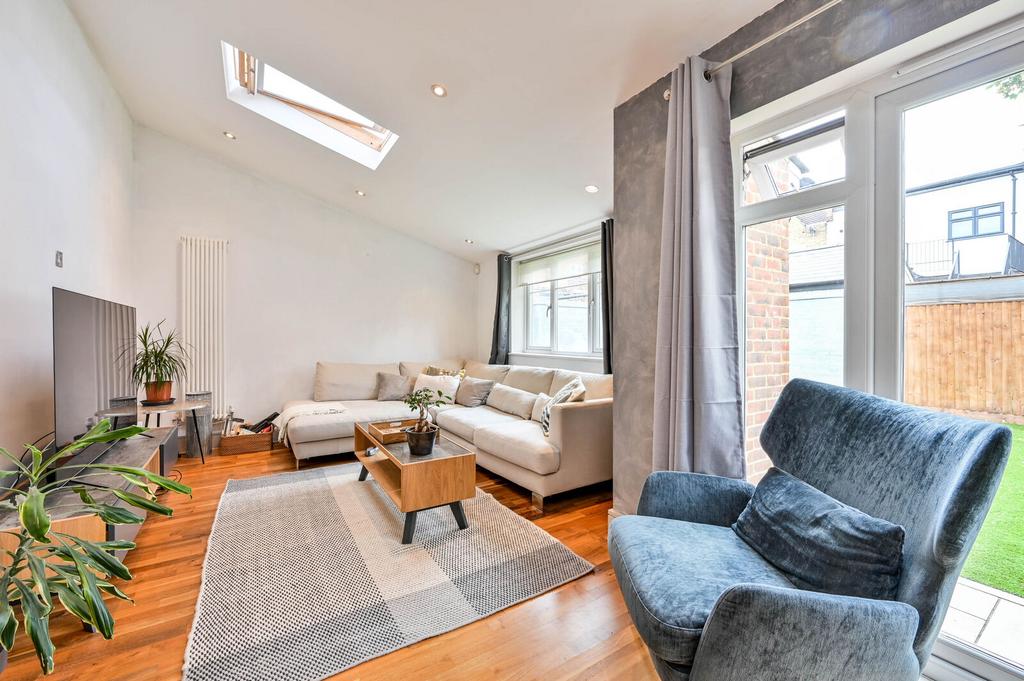 Living room, fireplace