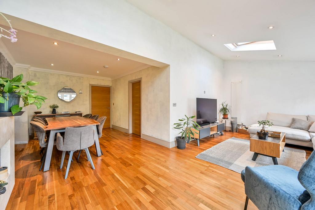 Open-plan living area, open plan living