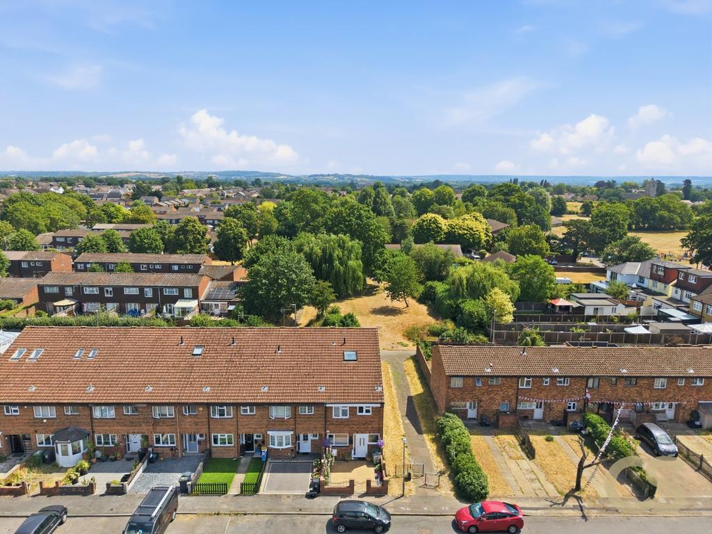 Aerial view, land
