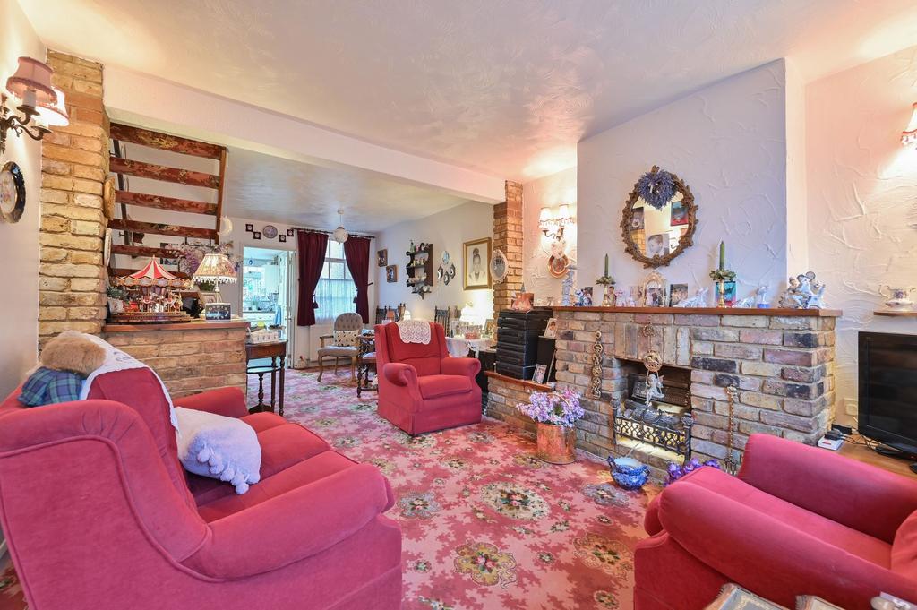 Living room, fireplace