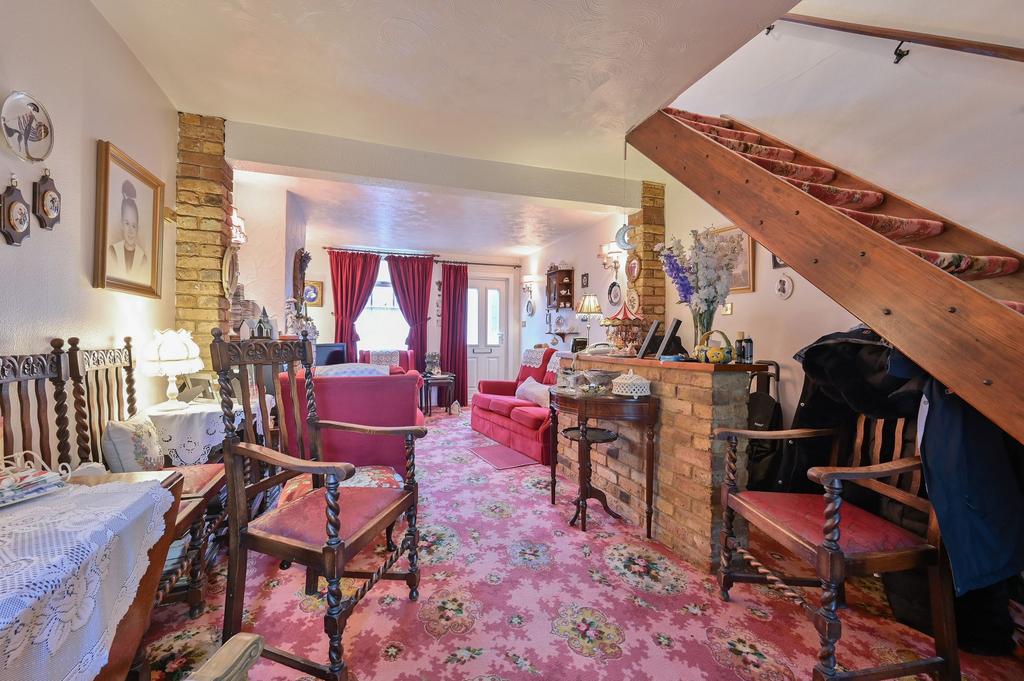 Living room, fireplace
