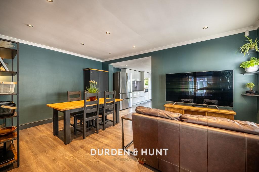 Open-plan living area, open plan living