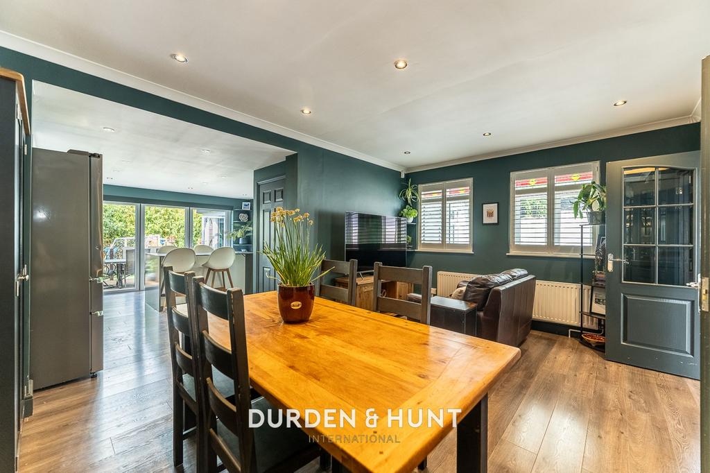 Open-plan living area, open plan living