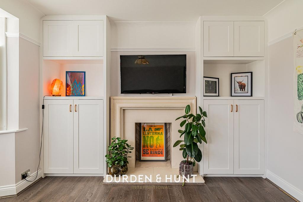 Living room, fireplace