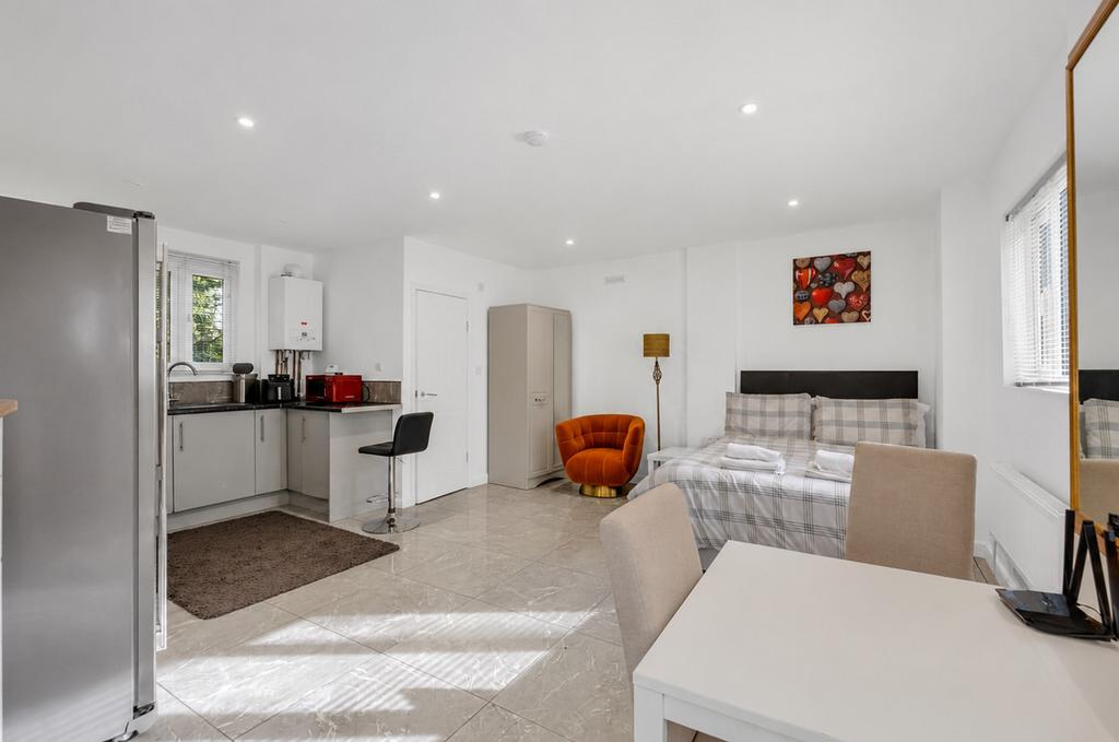Open-plan living area, open plan living