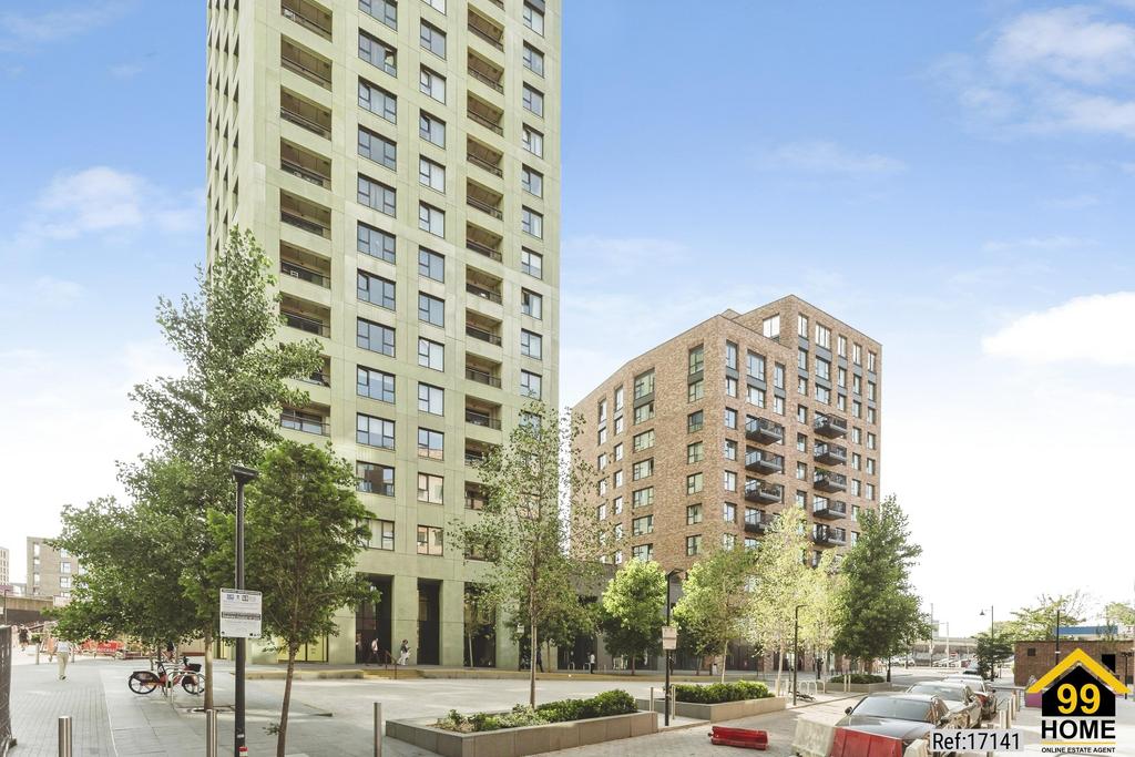 Apartment building facade, block of apartments