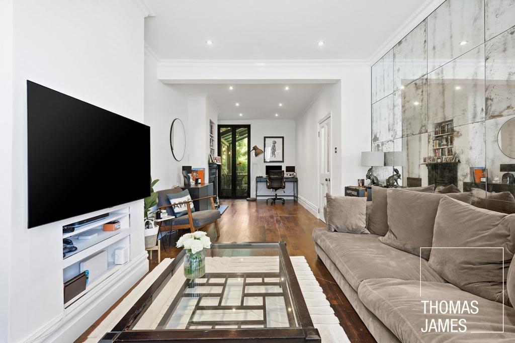 Open-plan living area, open plan living