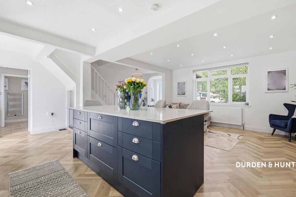 Open-plan living area, open plan living