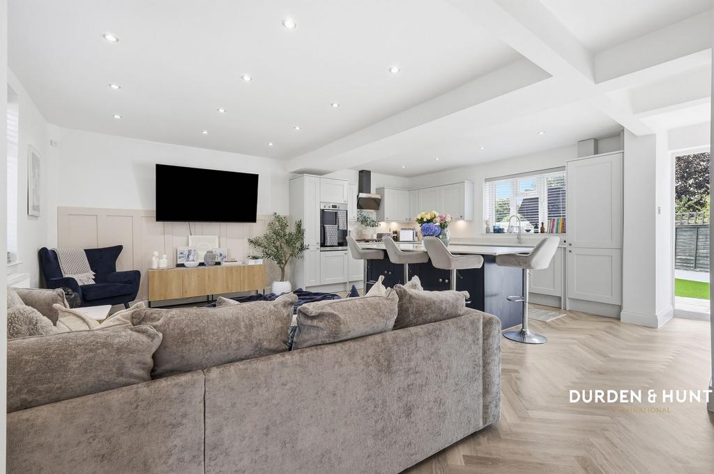 Open-plan living area, open plan living