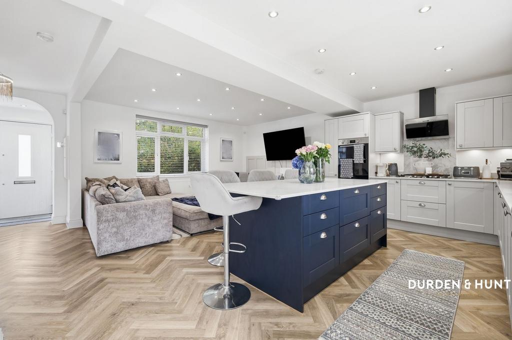 Open-plan living area, open plan living