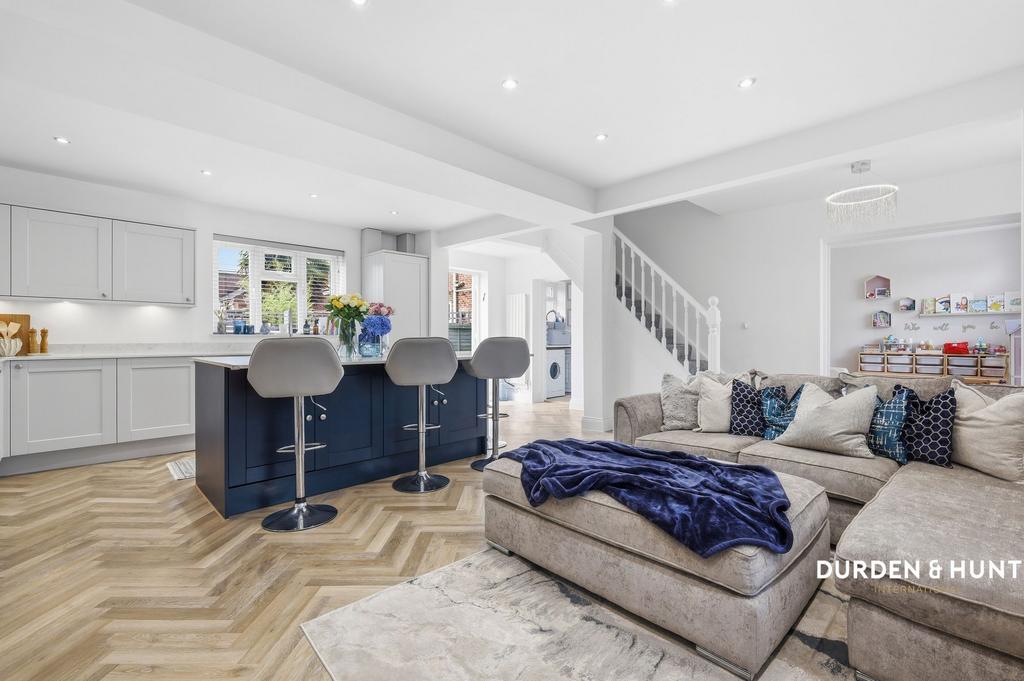 Open-plan living area, open plan living