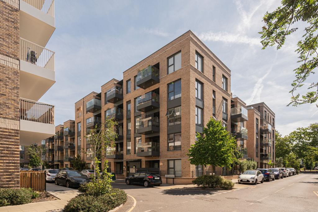 Apartment building facade, block of apartments