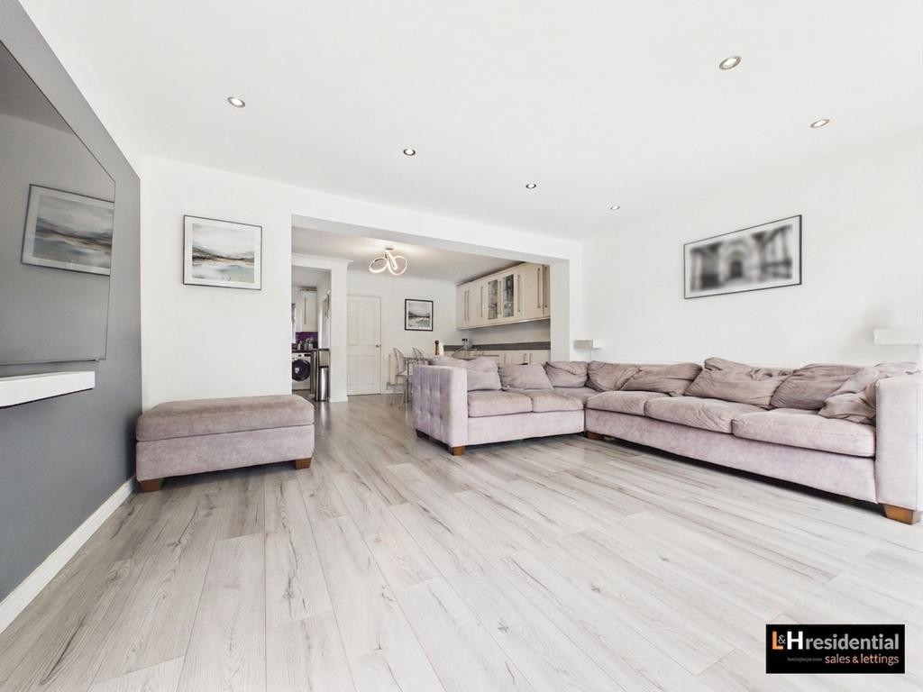 Open-plan living area, open plan living