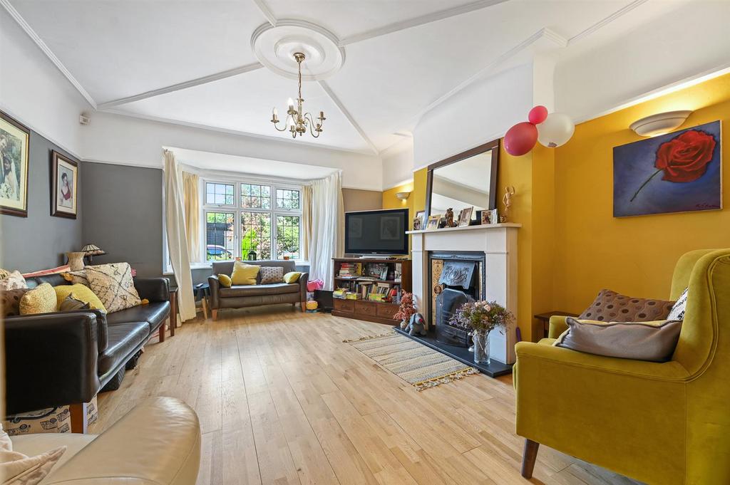 Living room, fireplace