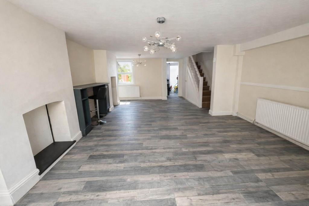 Living room, fireplace