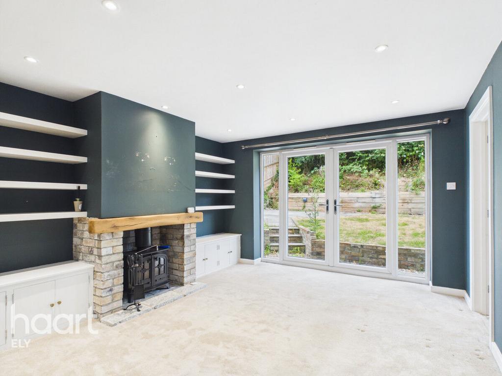 Living room, fireplace