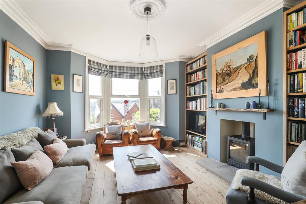 Living room, fireplace
