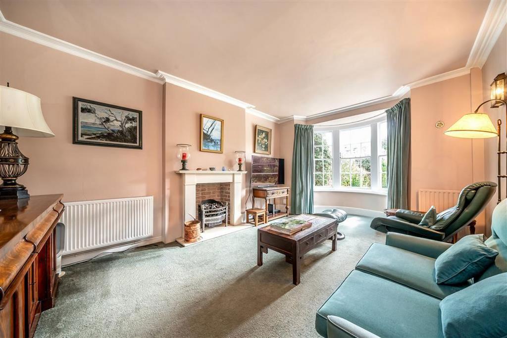 Living room, fireplace