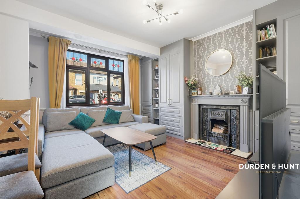 Living room, fireplace