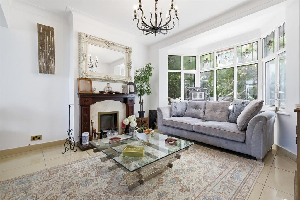 Living room, fireplace