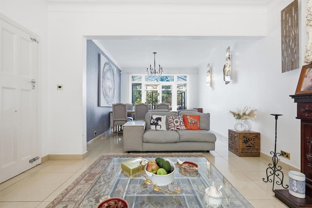 Open-plan living area, open plan living