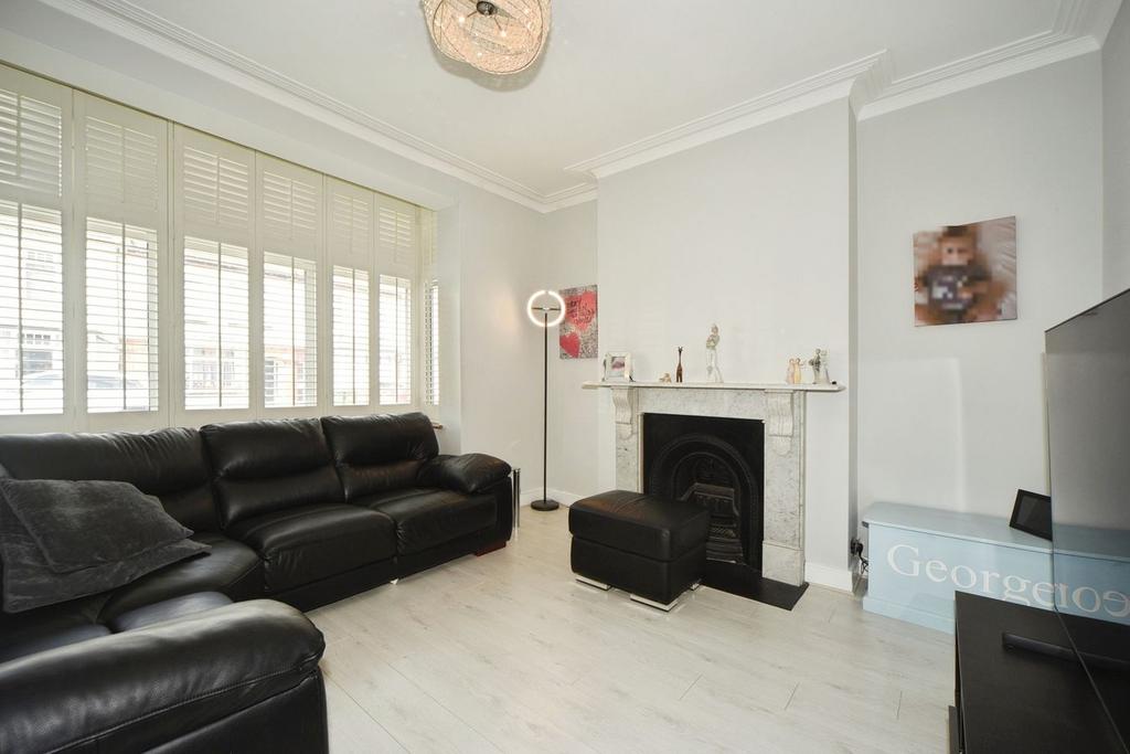 Living room, fireplace