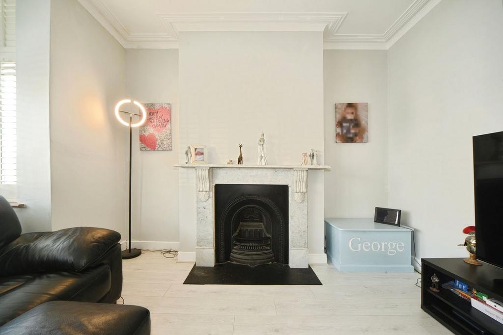 Living room, fireplace