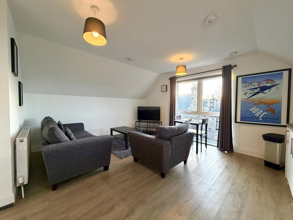 Open-plan living area, open plan living