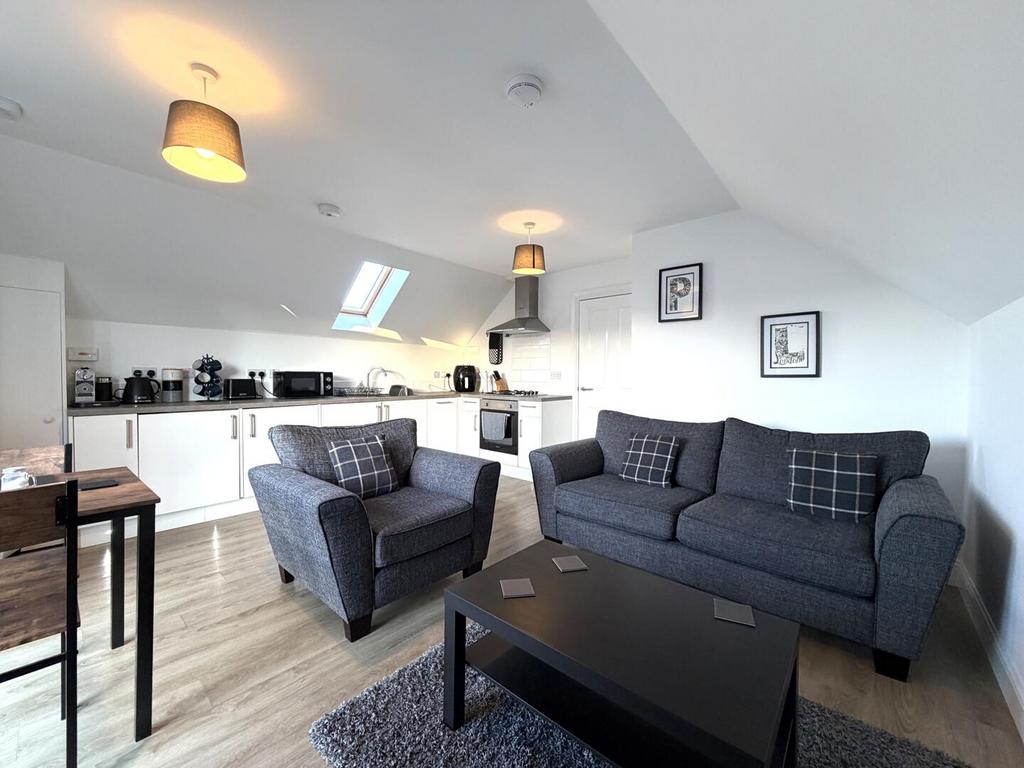 Open-plan living area, open plan living