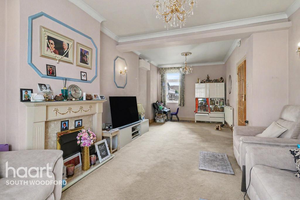 Living room, fireplace