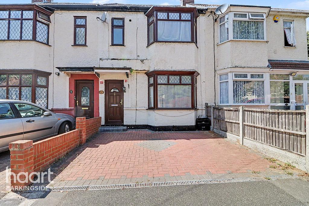 Semi-detached house exterior, driveway