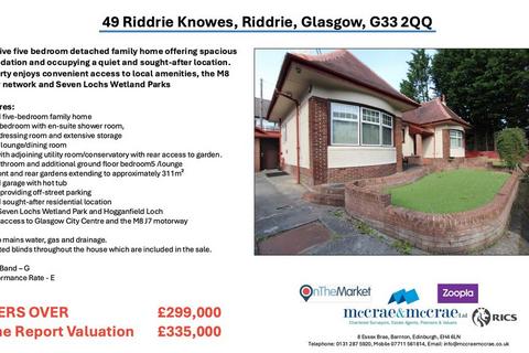 5 bedroom detached house for sale, 49 Riddrie Knowes, Cumbernauld Road, Riddrie, Glasgow G33 2QQ