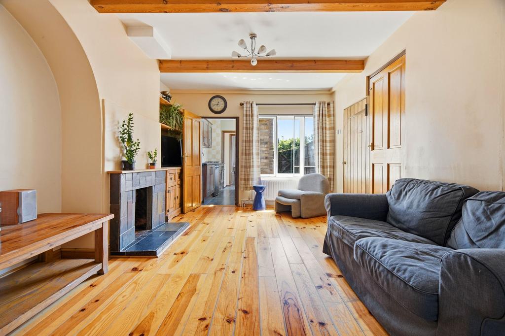 Living room, fireplace
