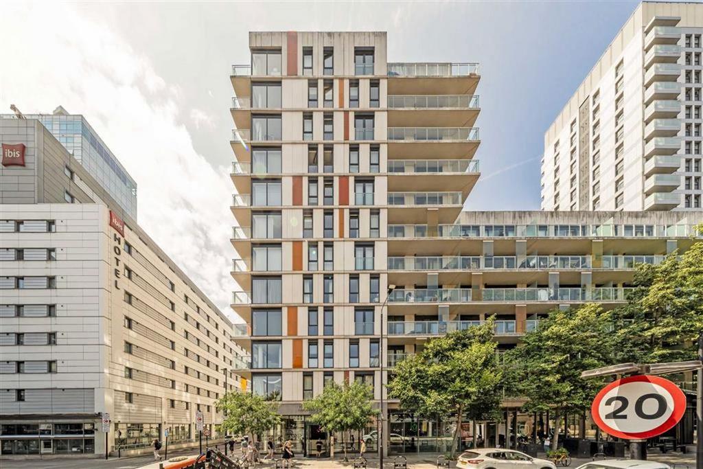 Apartment building facade, block of apartments
